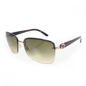 🔥😎GUCCI GG AUTHENTIC Brown Gradient Havana Tortoise Shell Rimless aviator Sung